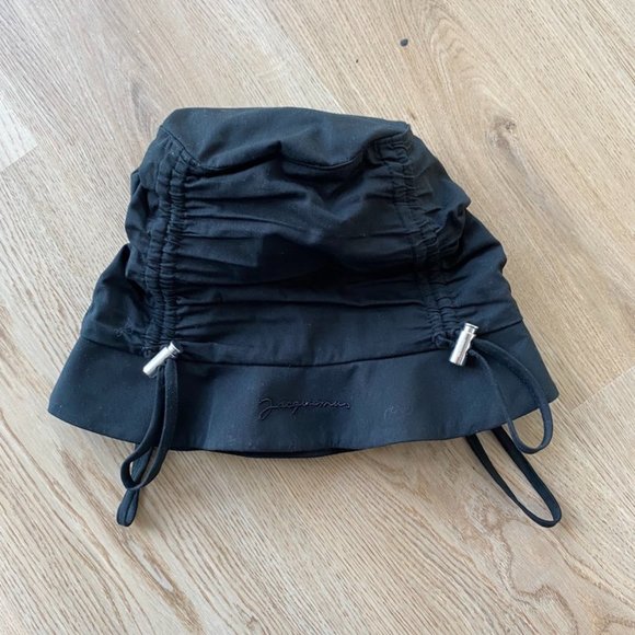 Jacquemus Black Le Bob Lacos Bucket Hat - Picture 1 of 5